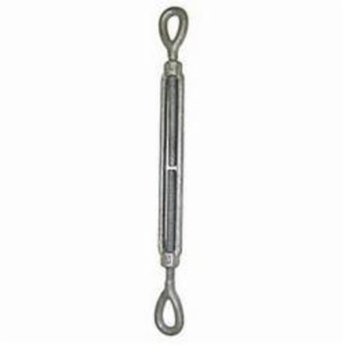 CM 0606EE Turnbuckle, Eye/Eye, 3/8 in Thread, 1200 lb Working, 6 in Take Up, Steel