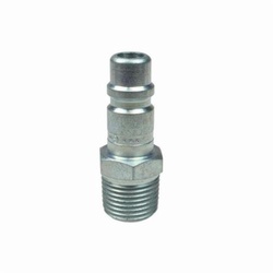 Coilhose 1203 Coilflow Manual Industrial Type 12 Manual Industrial Hose Connector, 1/2 x 3/8 in Nominal, Quick Connect Coupler x MNPT, 300 psi Pressure, Steel, Domestic