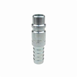 Coilhose 1207 Coilflow Manual Industrial Type 12 Manual Industrial Hose Connector, 1/2 x 3/8 in Nominal, Quick Connect Coupler x Hose Barb, 300 psi Pressure, Steel, Domestic