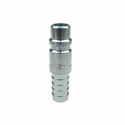 Coilhose 1208 Coilflow Manual Industrial Type 12 Manual Industrial Hose Connector, 1/2 in Nominal, Quick Connect Coupler x Hose Barb, 300 psi Pressure, Steel, Domestic