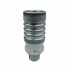 Coilhose 121 Coilflow Manual Industrial Type 12 Manual Industrial Hose Coupler, 1/2 x 3/8 in Nominal, Quick Disconnect Coupler x FNPT, 300 psi Pressure, Steel, Domestic