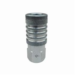 Coilhose 123 Coilflow Manual Industrial Type 12 Manual Industrial Quick Disconnect Hose Coupler, 1/2 x 3/8 in Nominal, Quick Disconnect Coupler x FNPT, 300 psi Pressure, Steel, Domestic