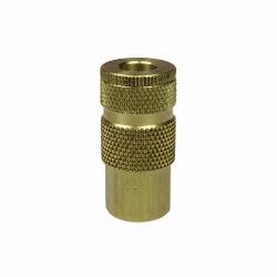 Coilhose 140 Coilflow ARO Interchange Type 14 ARO Interchange Quick Disconnect Hose Coupler, 1/4 in Nominal, Quick Disconnect Coupler x FNPT, 300 psi Pressure, Brass, Domestic