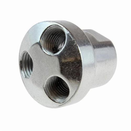 Coilhose 3002 Tri-Pod Manifold, 3 1/4 in FPT Outlets x 1 1/4 in FPT Inlets, Aluminum, Import