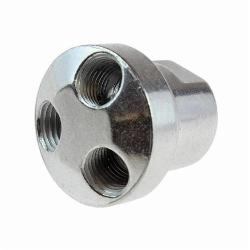 Coilhose 3003 Tri-Pod Manifold, 3 1/4 in FPT Outlets x 1 3/8 in FPT Inlets, Aluminum, Import