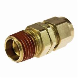 Coilhose CSM0606 Hose-to-Pipe Adapter With Nylon Coil, 3/8 in, Hose x MPT Swivel, Brass, Domestic