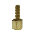Coilhose FR0404 Rigid Hose Barb Fitting, 1/4 in, Hose Barb x FNPT, Brass, Domestic