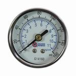 Coilhose G14160 Analog Dry Round Pressure Gauge, 0 to 160 psi Pressure, 1/4 in NPT Connection, 2 in Dia Dial, +/- 3-2-3 % Accuracy