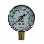 Coilhose GB14100 Analog Dry Round Pressure Gauge, 0 to 100 psi Pressure, 1/4 in NPT Connection, 2 in Dia Dial, +/- 3-2-3 % Accuracy