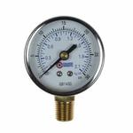 Coilhose GB1430 Analog Dry Round Pressure Gauge, 0 to 30 psi Pressure, 1/4 in NPT Connection, 2 in Dia Dial, +/- 3-2-3 % Accuracy