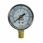Coilhose GB1460 Analog Dry Round Pressure Gauge, 0 to 60 psi Pressure, 1/4 in NPT Connection, 2 in Dia Dial, +/- 3-2-3 % Accuracy