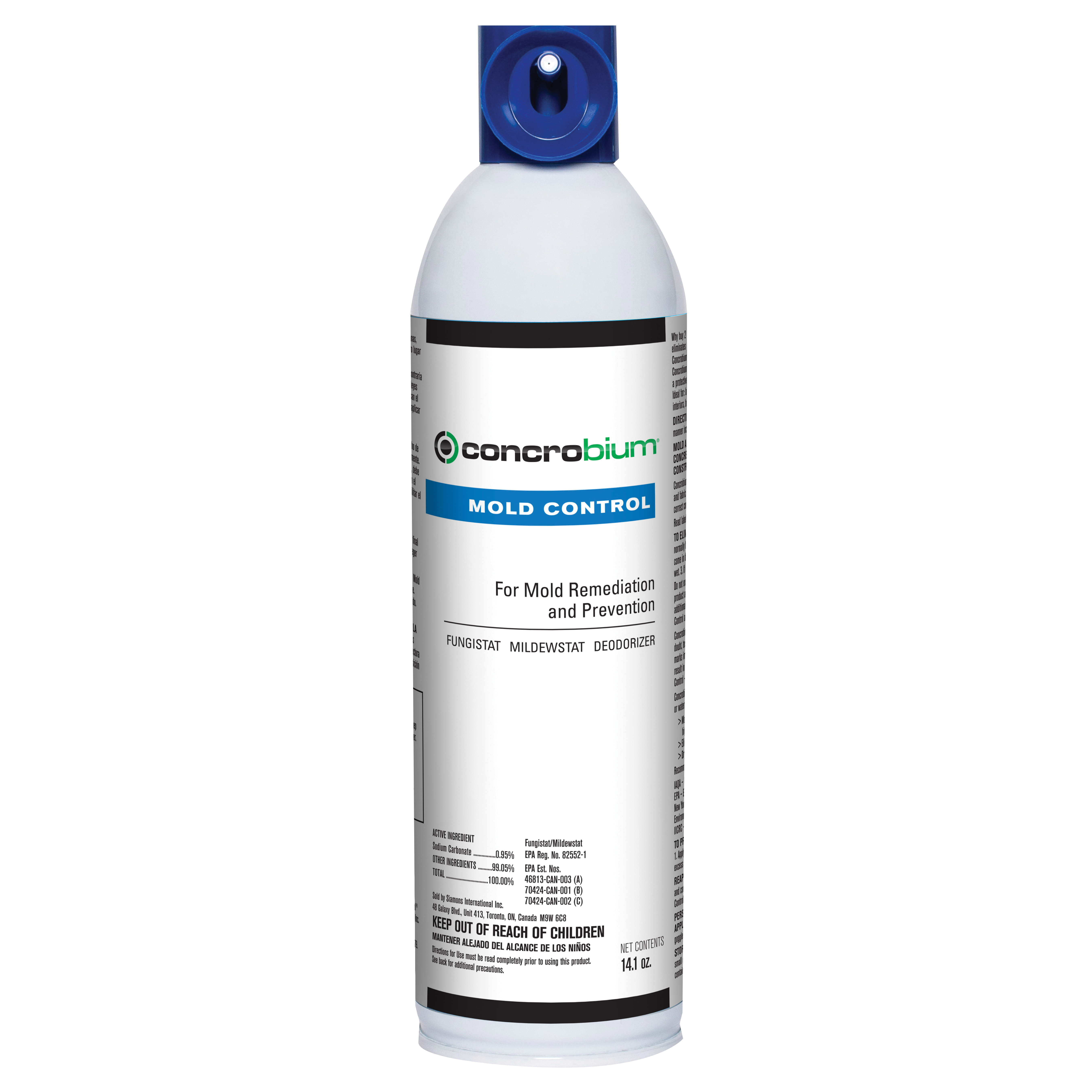 Concrobium Pro 627400 Mold Control, 14.1 oz Aerosol Can, Odorless Odor/Scent, Clear, Liquid Form