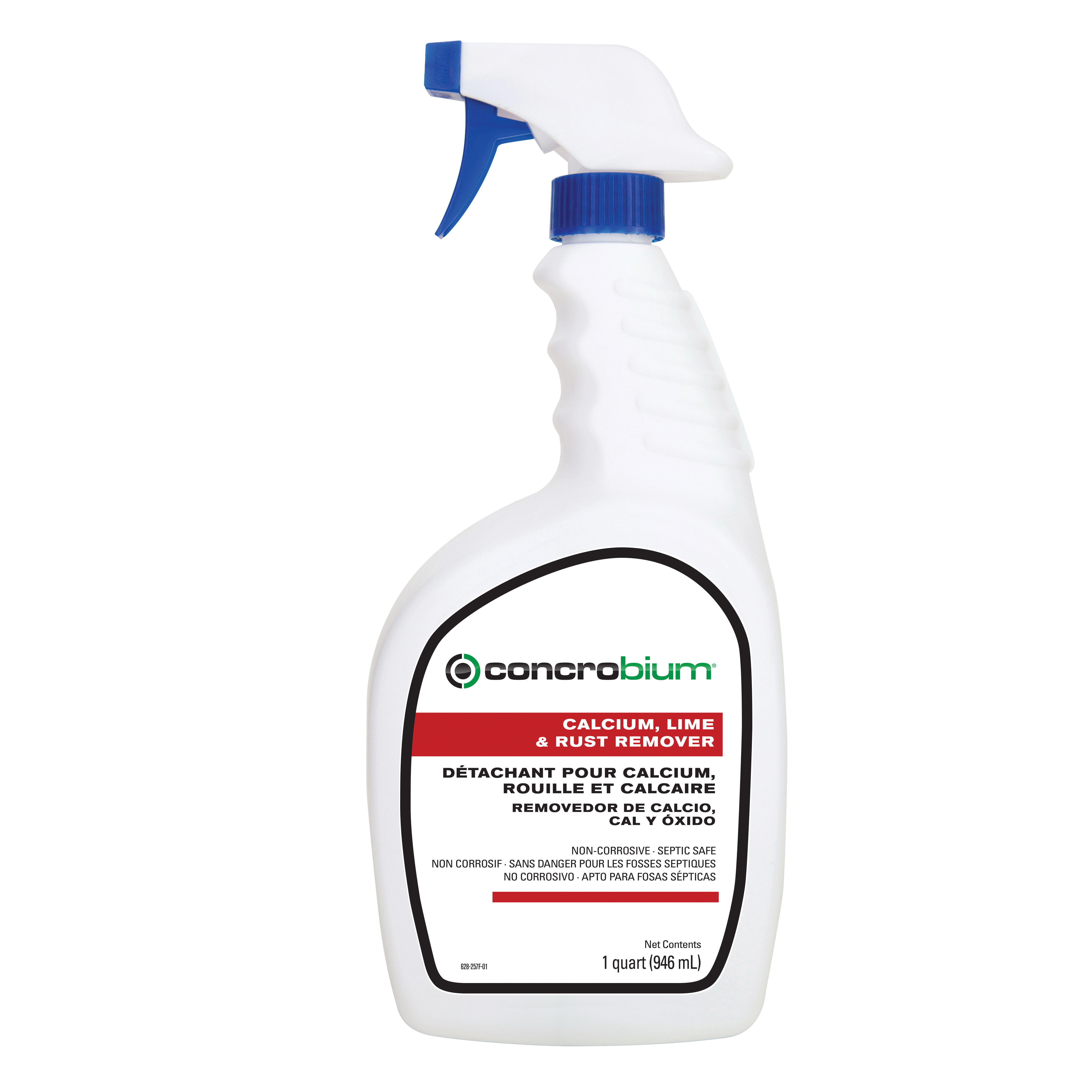 Concrobium Pro 628257 Calcium, Lime and Rust Remover, 32 oz Bottle, Liquid Form, Clear, Typical Odor/Scent