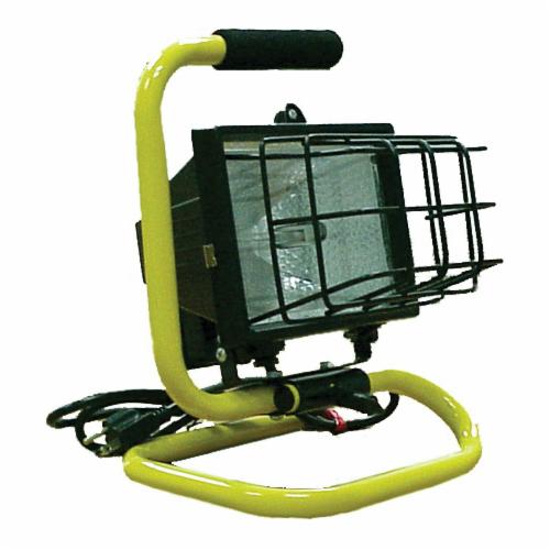 Construction Electrical 5125I Heavy Duty Economy Stubby Quartz Work Light, 500 W Lamp, Hand Carry Base, 1 Heads