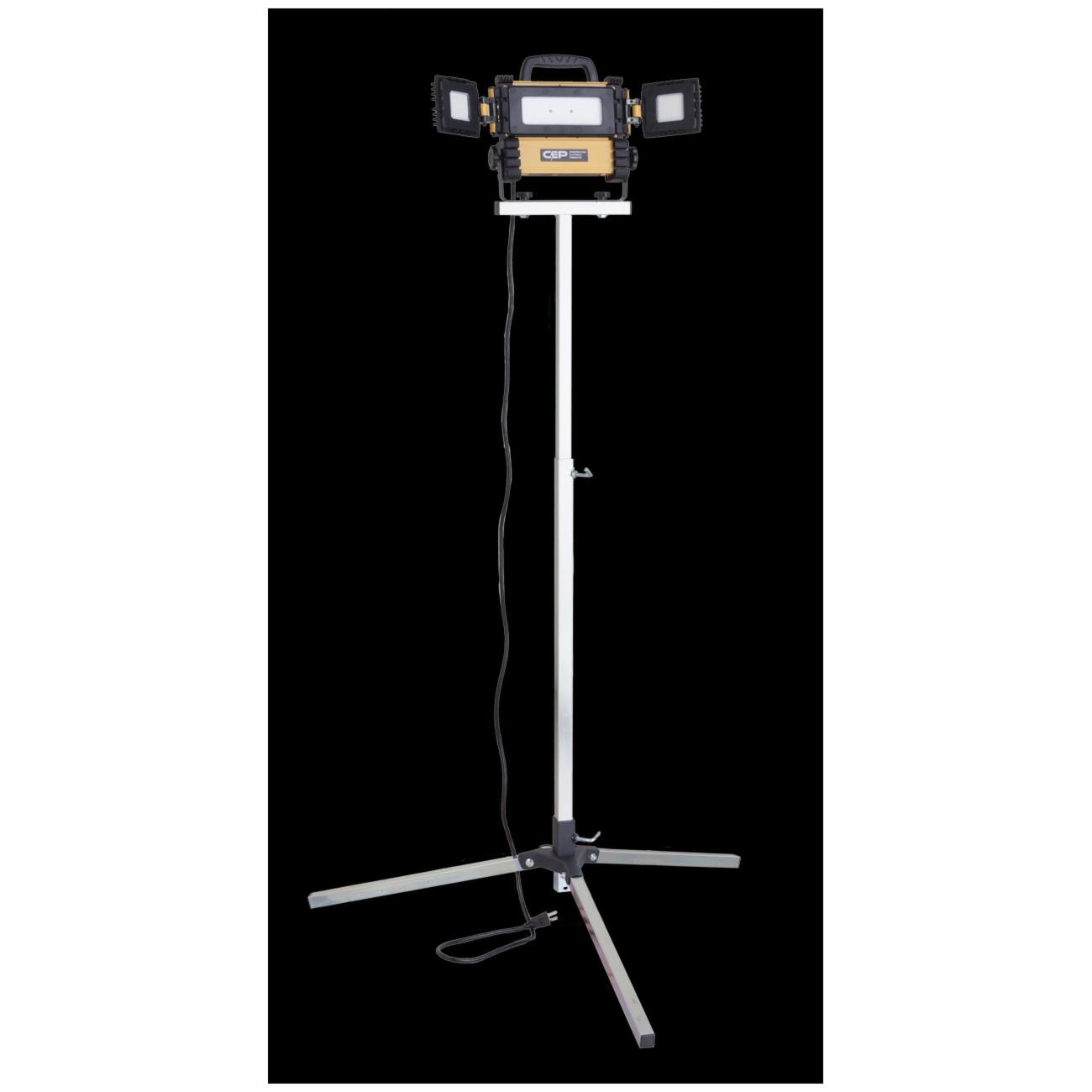 Construction Electrical 5270 360 deg Wing Portable Tripod Work Light, LED Lamp, 50 W Lamp, 120 VAC