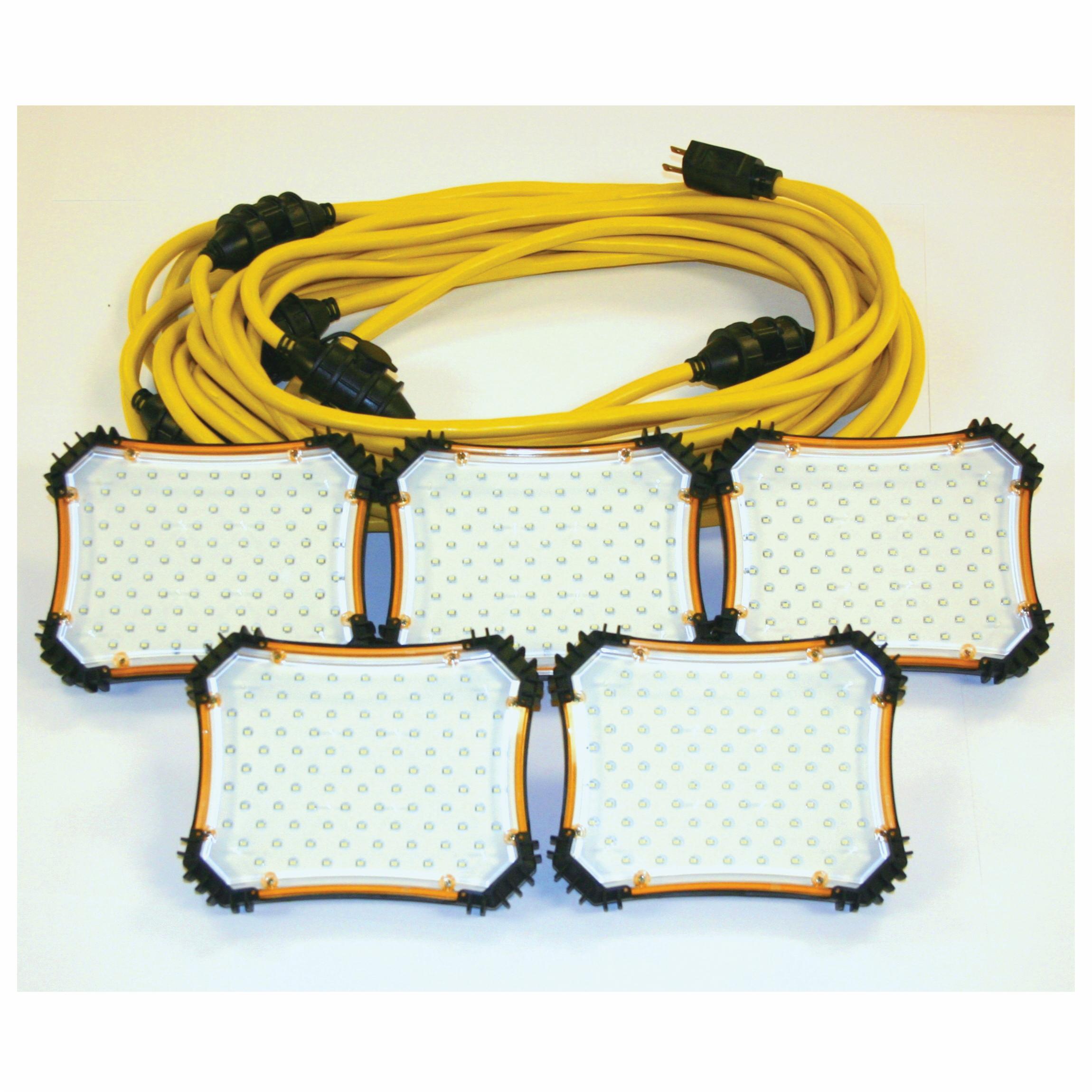 Construction Electrical 97135 String Light, LED Lamp, 7.5 W Fixture, White, 90 Lamps