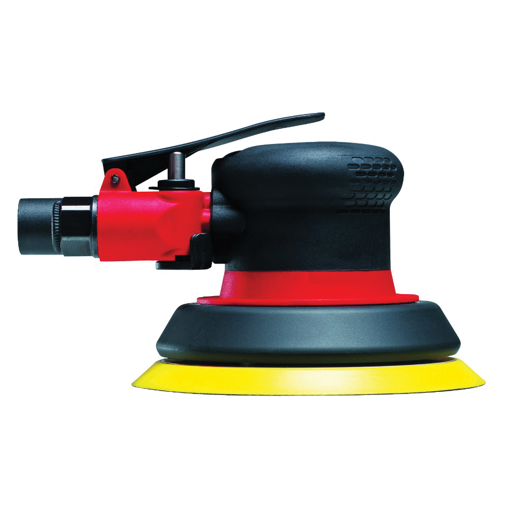 CP 6151933511 Random Orbital Sander, 5 in Round Pad, 8 to 16 cfm Air Flow, PSA Pad Grip Method