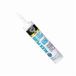 DAP Alex Plus 18103 All Purpose Acrylic Latex Caulk, 10.1 fl-oz Cartridge, White, Siliconized Acrylic Polymer Base