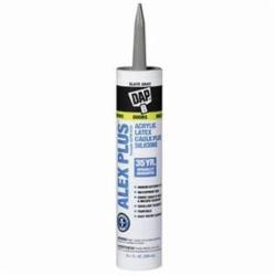 DAP Alex Plus 18118 All Purpose Acrylic Latex Caulk, 10.1 fl-oz Cartridge, Slate Gray, Siliconized Acrylic Polymer Base