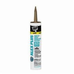 DAP Alex Plus 18124 All Purpose Acrylic Latex Caulk, 10.1 fl-oz Cartridge, Dark Bronze, Siliconized Acrylic Polymer Base