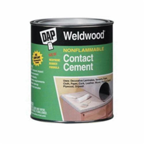 DAP 25336 Weldwood 1-Component Non Flammable Contact Cement, 1 gal, Liquid, White