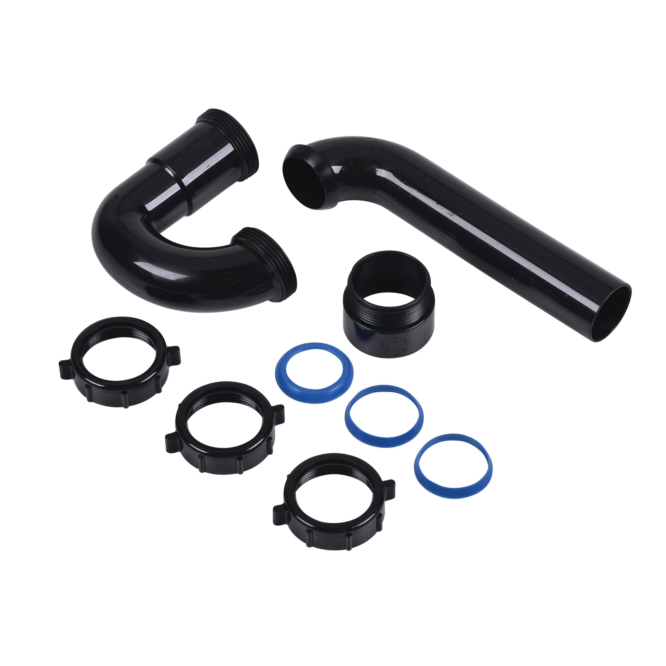 Dearborn A9704 P-Trap, 1-1/2 in Nominal, Black, Polypropylene, Import