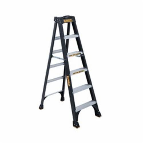 DeWALT by Louisville DXL3010-06 Type IA Standard Step Ladder, 6 ft H Ladder, 300 lb Load, Fiberglass, 5 Steps