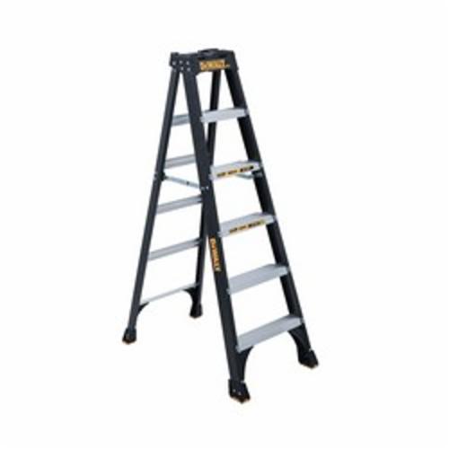 DeWALT by Louisville DXL3010-08 Type IA Standard Step Ladder, 8 ft H Ladder, 300 lb Load, Fiberglass, 7 Steps