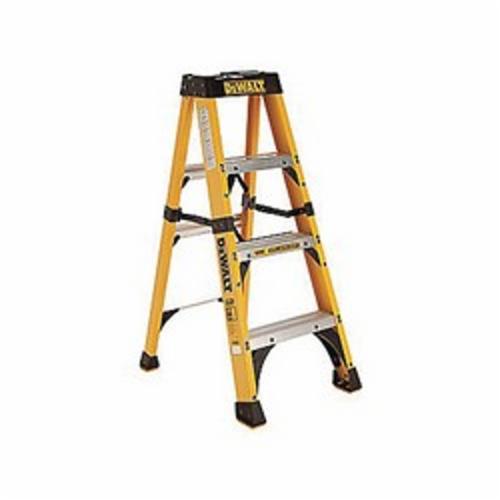 DeWALT by Louisville DXL3410-04 Type IAA Step Ladder, 4 ft H Ladder, 375 lb Load, Fiberglass, 3 Steps