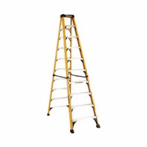 DeWALT by Louisville DXL3410-10 Type IAA Step Ladder, 10 ft H Ladder, 375 lb Load, Fiberglass, 9 Steps