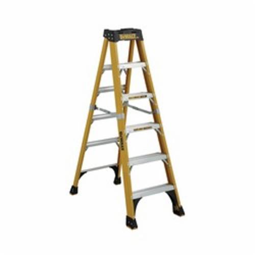 DeWALT by Louisville DXL3810-08 Type IAA Standard Step Ladder, 8 ft H Ladder, 500 lb Load, Fiberglass, 7 Steps