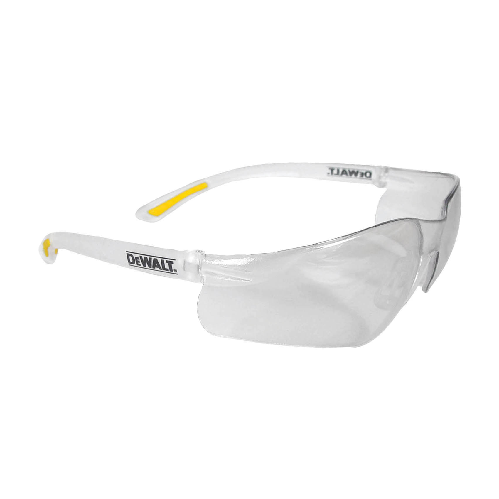 DeWALT by Radians DPG52-11D Contractor Pro Lightweight Safety Eyewear, Hard Coated/Impact-Resistant, Clear Lens, Frameless Frame, Polycarbonate Lens, ANSI Z87.1+