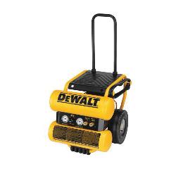 Black+Decker D55154 Continuous Dolly Style Oil Lubricated Heavy Duty Wheeled Portable Electric Air Compressor With Panel, 3.8 cfm, 1.1 hp, 125 psi, Twin Stack 4 gal Tank