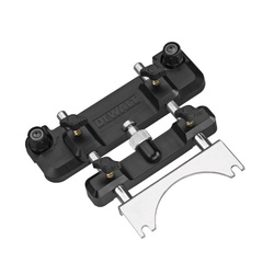 Black+Decker DWS5031 Track Saw Router Adapter, For Use With DeWALT DWS520K Track Saw Kit, Porter-Cable (690 and 890 Series) Router, Black