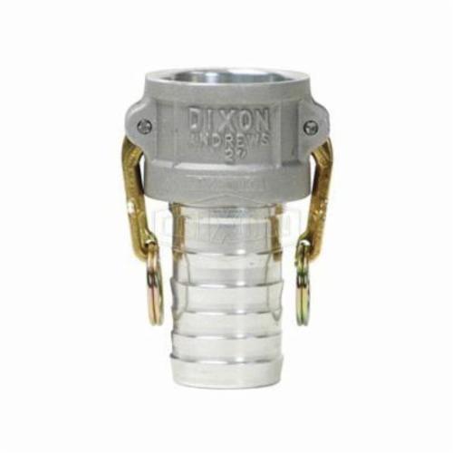 Dixon 100-C-AL Type C Cam and Groove Coupler, 1 in Nominal, Female Coupler x Hose Shank End Style, Aluminum, Domestic