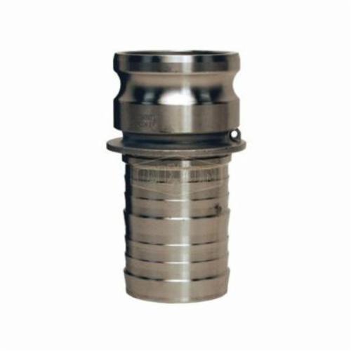 Dixon 100-E-SS Boss-Lock Type E Cam and Groove Adapter, 1 in, Male Adapter x Hose Shank, 316 Stainless Steel, Domestic