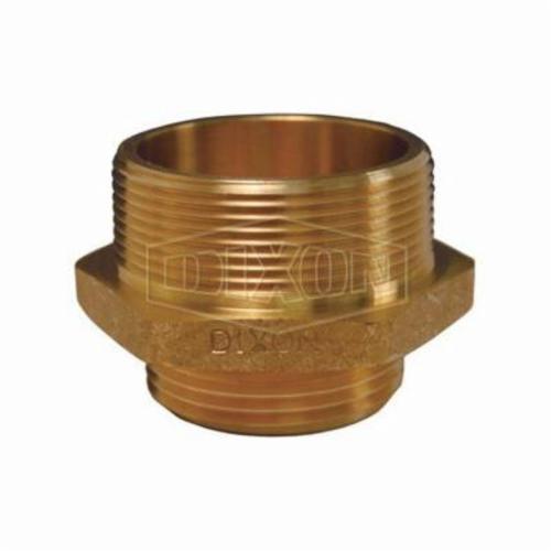 Dixon DMH3025F Double Reducing Hex Nipple, 3 x 2-1/2 in, Brass, MNPT x Male NST (NH), Domestic