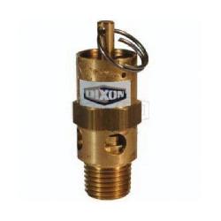 Dixon SV125 Standard Safety Pop-Off Valve, 1/4 in, MNPT, 109 scfm, Brass Body