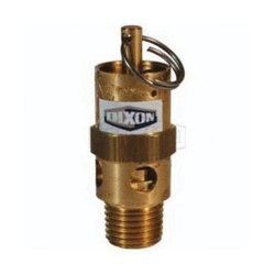 Dixon SV175 Standard Safety Pop-Off Valve, 1/4 in, MNPT, 149 scfm, Brass Body