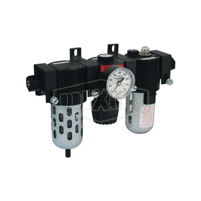 Wilkerson by Dixon C16-03M Compact Combination Unit With Guard, 3/8 in NPT Port, 58.5 scfm Flow Rate, Polycarbonate Bowl, 0 to 150 psig Pressure