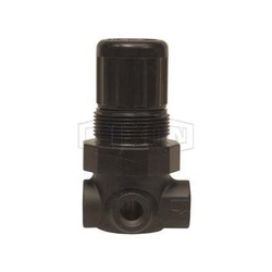 Norgren by Dixon R07-200R 1 Series Relieving General Purpose Miniature Regulator Without Gauge, 1/4 in, 15 scfm Flow Rate, 5 to 100 psig Pressure