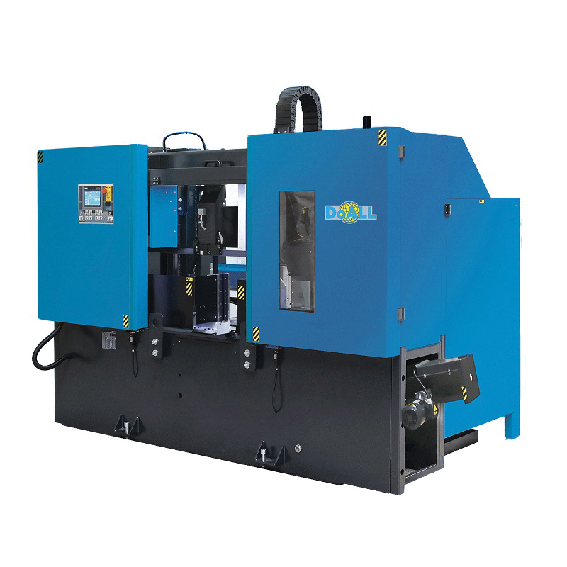 DoALL Hercules DC-400CNC Automatic Dual Column Enclosed CNC Intermittent Band Saw, 16 in W x 16 in H Rectangle, 16 in Round 90 deg Capacity, 9 hp, 400 VAC, 3 Phase, 65 to 328 fpm Speed