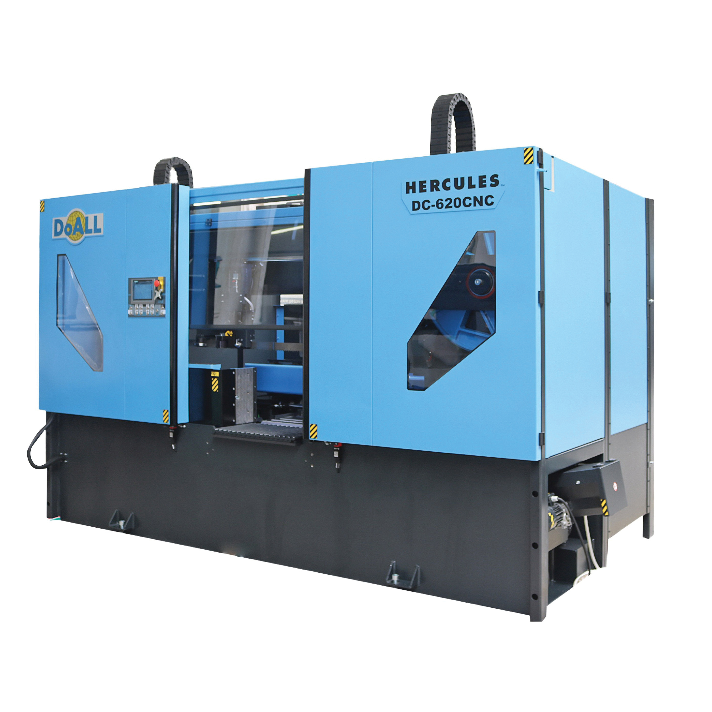 DoALL Hercules II DC-620CNC Automatic Dual Column Ball Screw Extreme High Production Band Saw, 21-1/2 in W x 24-1/2 in H Rectangle, 21-1/2 in Round 90 deg Capacity, 20 hp, 460Y VAC, 3 Phase, 50 to 500 fpm Speed