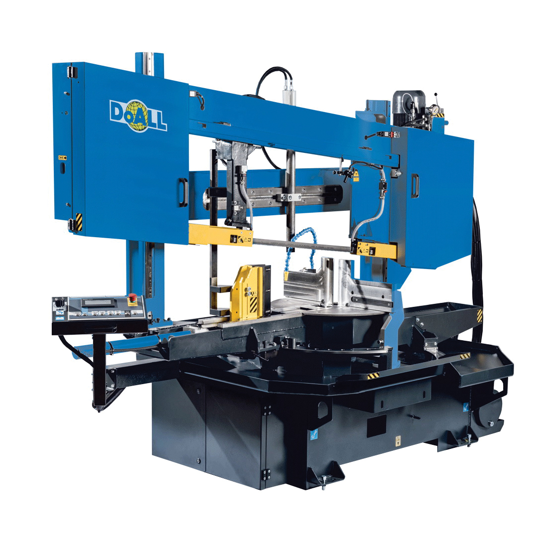 DoALL StructurALL DCDS-600SA Dual Column Dual Swivel Extreme Semi-Automatic Band Saw, 16.3 x 19.5 in Rectangle, 18.5 in Round 45 deg Capacity, 17.32 in W x 23.62 in H Rectangle, 18.5 in Round 90 deg Capacity, 5 hp, 460Y VAC, 3 Phase, 65 to 328 fpm Speed