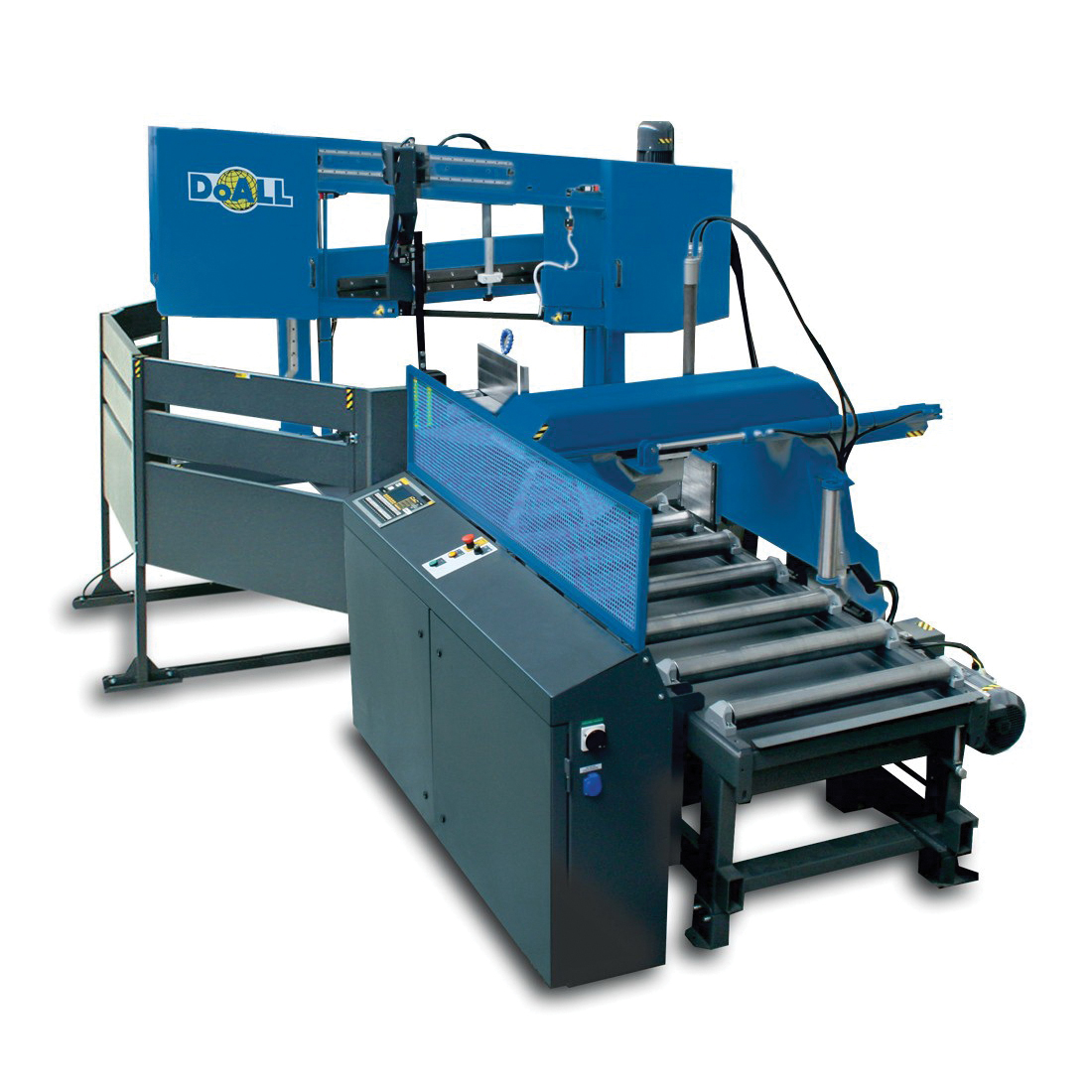 DoALL StructurALL DCDS-750NC Automatic Dual Column Dual Swivel Extreme Band Saw, 18.9 x 19.7 in Rectangle, 19.7 in Round 45 deg Capacity, 18.9 in W x 29.53 in H Rectangle, 19.69 in Round 90 deg Capacity, Variable Frequency Drive, 5 hp, 460Y VAC, 3 Phase