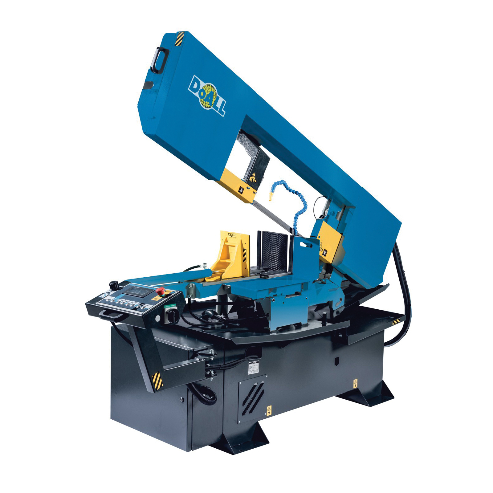 DoALL StructurALL DS-500SA Dual-Miter Intermittent Semi-Automatic Band Saw, 7.5 x 15.75 in Rectangle, 14.2 in Round 45 deg Capacity, 14 x 20 in Rectangle, 14.17 in Round 90 deg Capacity, Variable Frequency Drive, 4 hp, 460Y VAC, 3 Phase