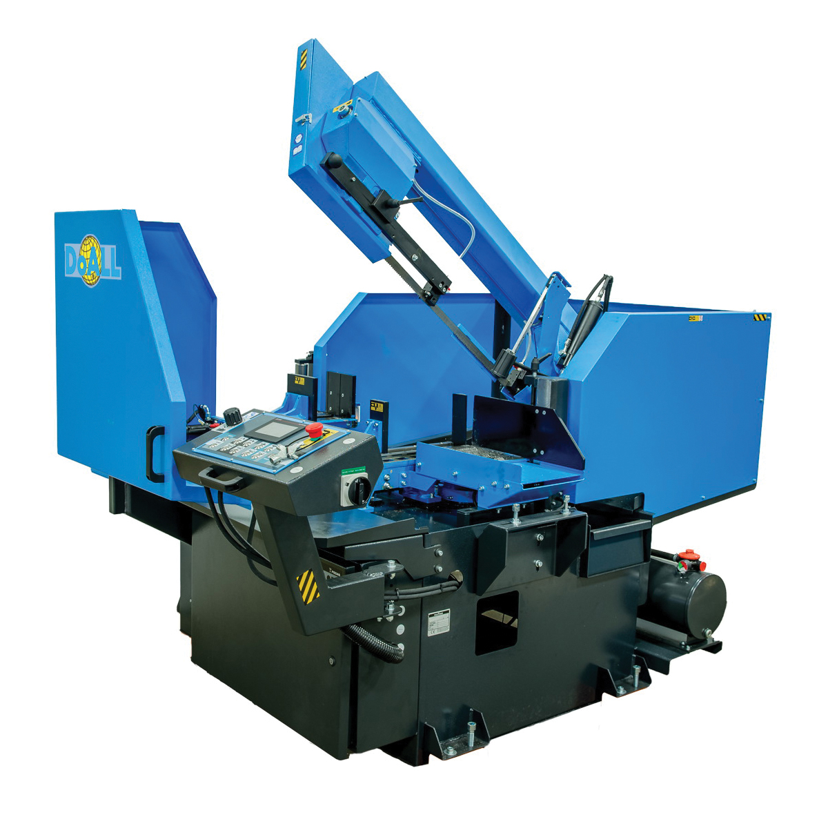 DoALL StructurALL S-320CNC Automatic CNC Swivel Intermittent Band Saw, 9-3/4 x 11-3/4 in Rectangle, 11-3/4 in Round 45 deg Capacity, 11-3/4 in W x 12-1/2 in H Rectangle, 11-3/4 in Round 90 deg Capacity, Variable Frequency Drive, 3 hp, 230Y VAC, 3 Phase