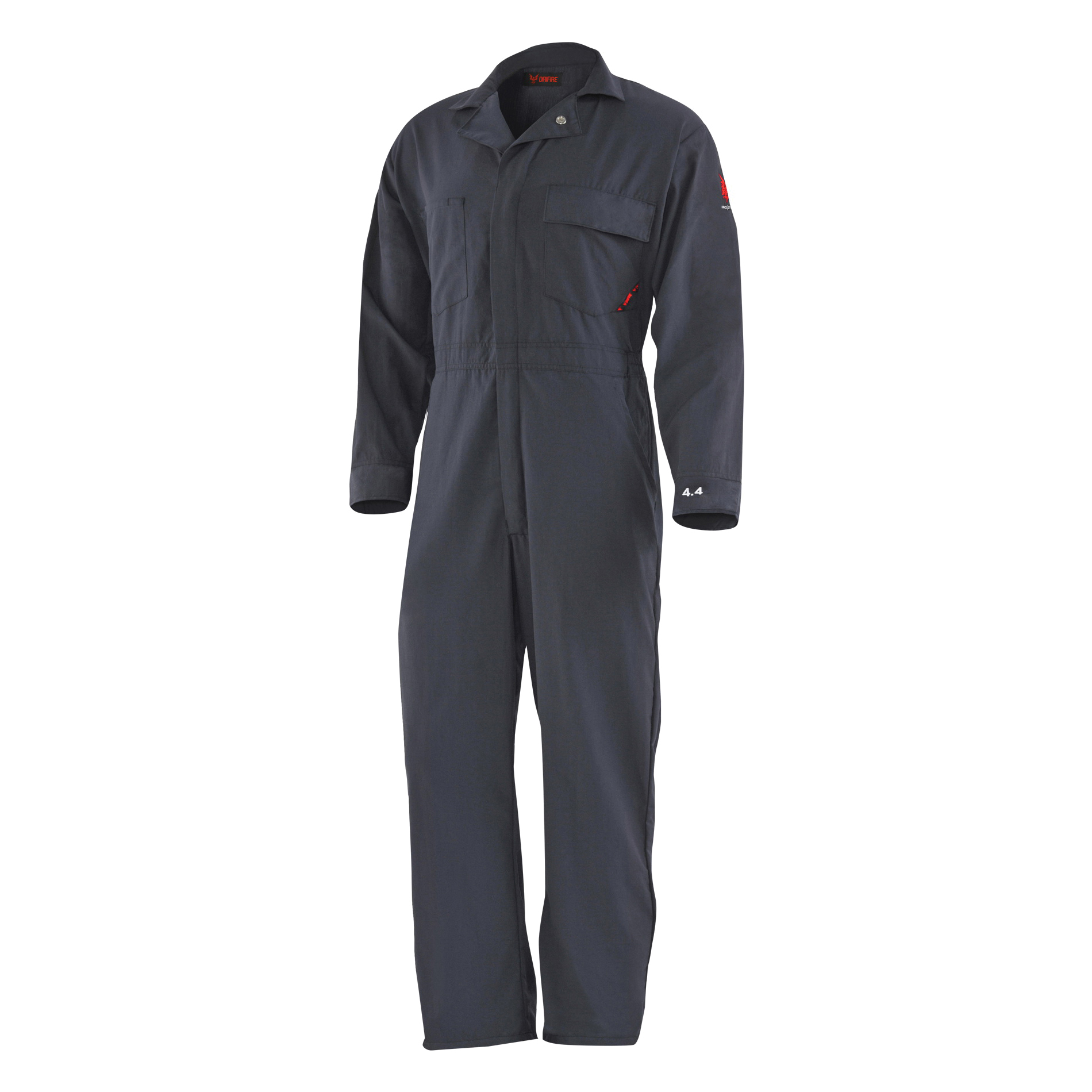 DRIFIRE 4.4 DF2-450C-CA-NB-2XT Tall Coverall, 2XL, Navy, Blend, 46 to 50 in Chest, 33 in L Inseam