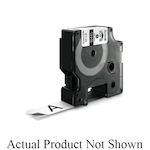 DYMO 18445 IND Cartridge Label, 18 ft L x 3/4 in W, For Use With Rhino PRO 4200, 5000, 5200, 6000 and ILP-219 Label Makers, Vinyl, Black on White