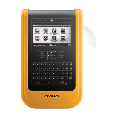 DYMO 1868815 XTL 500 Label Maker Kit, Thermal Print, 1/4 to 2 in W Tape, #15 Font, Li-Polymer Battery/AC Adapter, TFT Display